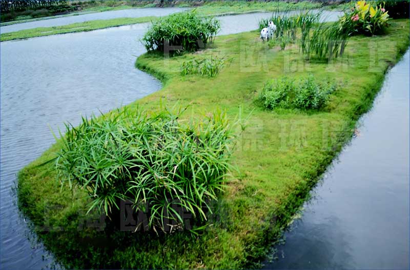 浮田型浮动湿地可以做成不同景观造型 浮田型浮动湿地可以做成不同景观造型